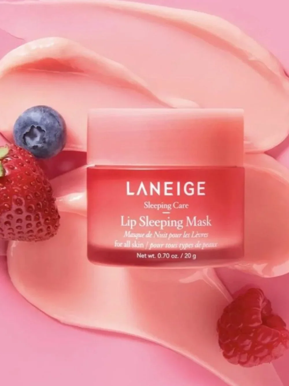 LANEIGE Lip Sleeping Mask Berry Intense Hydration Lip Treatment 0.7 oz